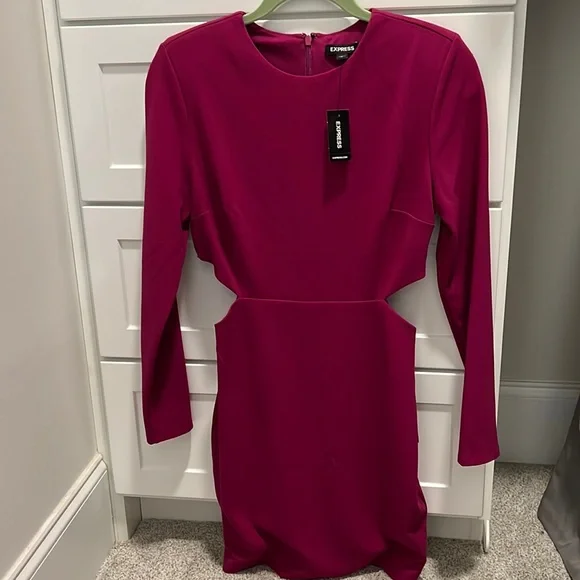 chinese dress ladies Espresso Fitted Long Sleeve Maxi Dress